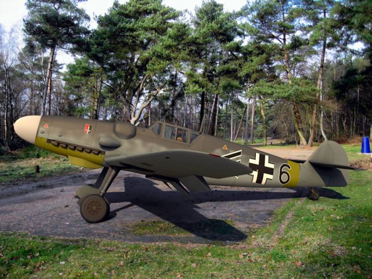 Messerschmitt Bf-109 modelado en Cinema 4D